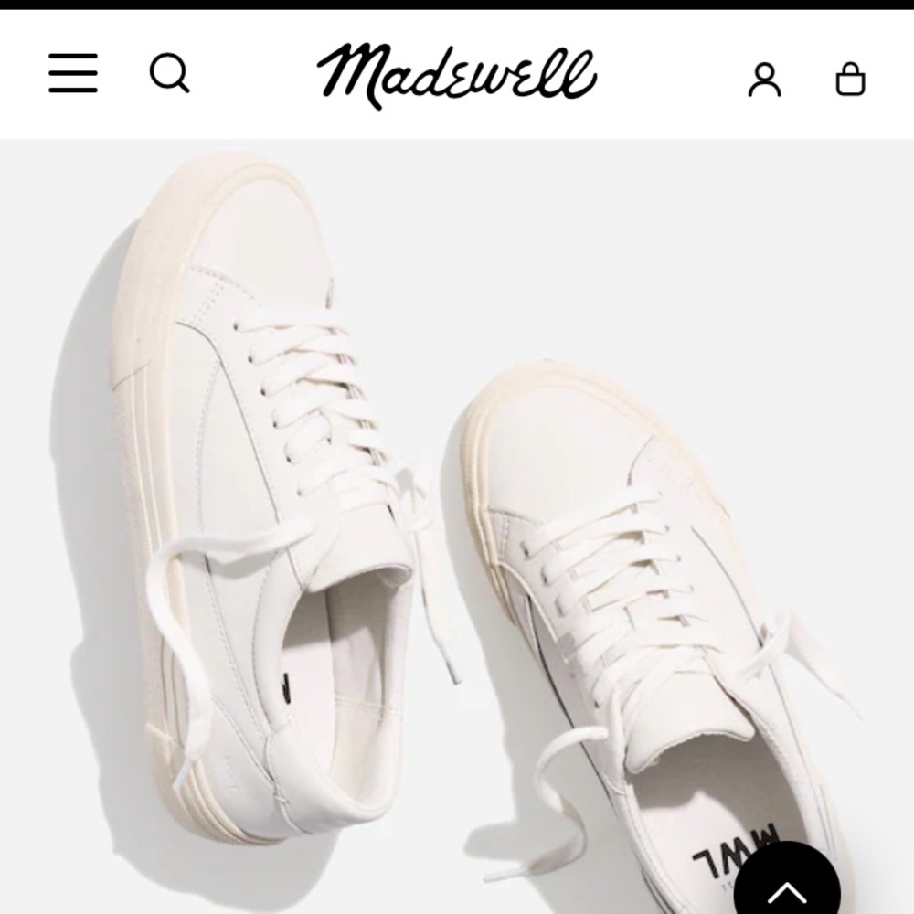 Madewell white size 8 sneakers